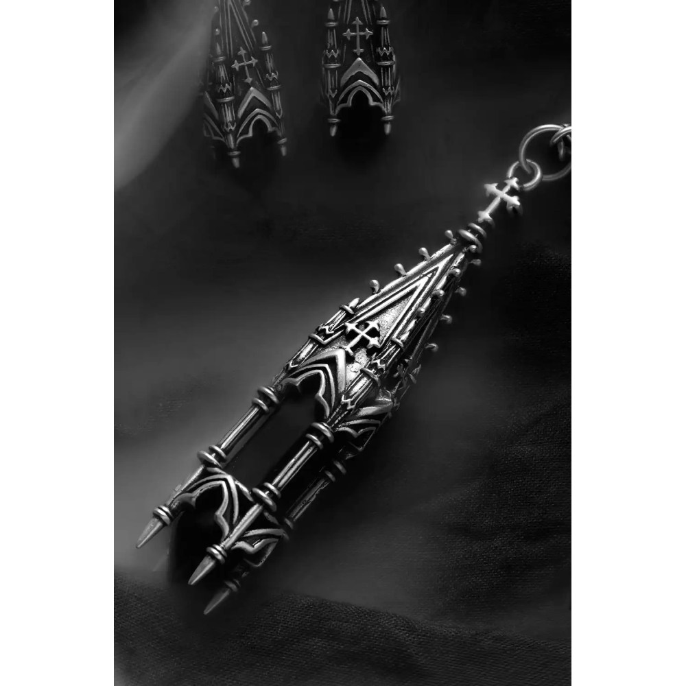 Restyle - Midnight totem Collier - Noir/Couleur argent